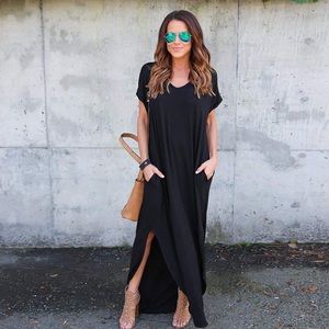 Black T-shirt Maxi Dress (NEW!)